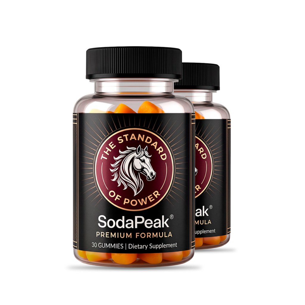 SodaPeak men's energy and vitality gummies bottle